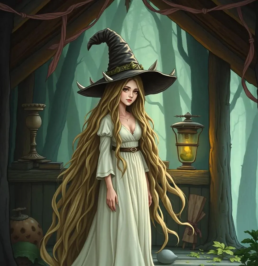 Witch with long hair picture 1 of 1
