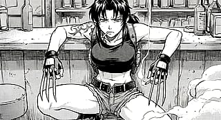 What if Rei Hiroe (Manga Author of Black Lagoon) gave Revy’s gloves with Retractable Claws in a future chapter of the manga?'