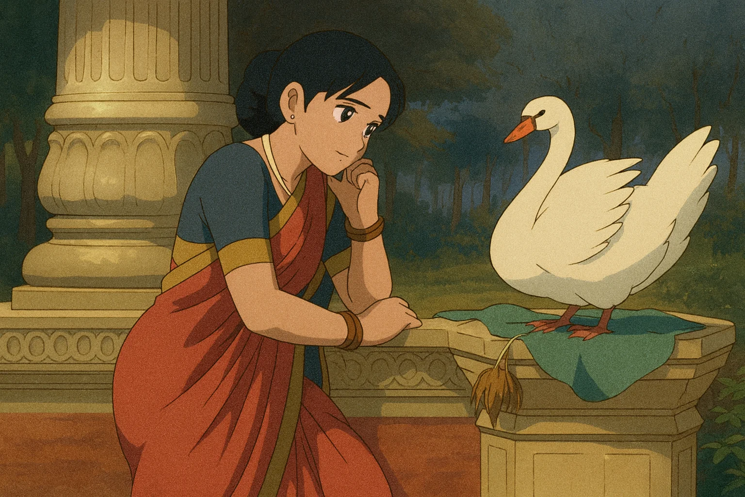 Raja Ravi Varma's famous painting reimagined picture 1 of 1