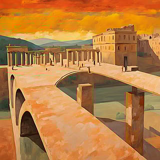 516 J. M. W. Turner - 31 August 2025 - Ancient Rome; Agrippina landing with the Ashes of Germanicus. The Triumphal Bridge and Palace of the Caesars restored.'