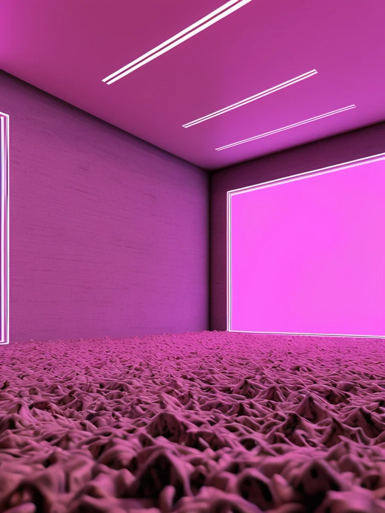 Neon Grid Dances Under Velvet Glass picture 1 of 1