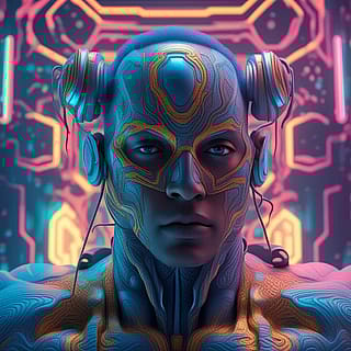 Neon Pulse In Silent Eyes'