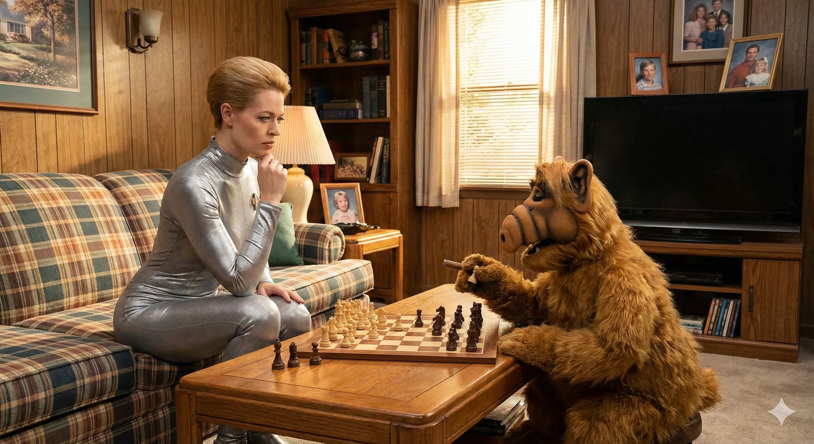 Seven of Nine and Alf play Chess picture 1 of 1