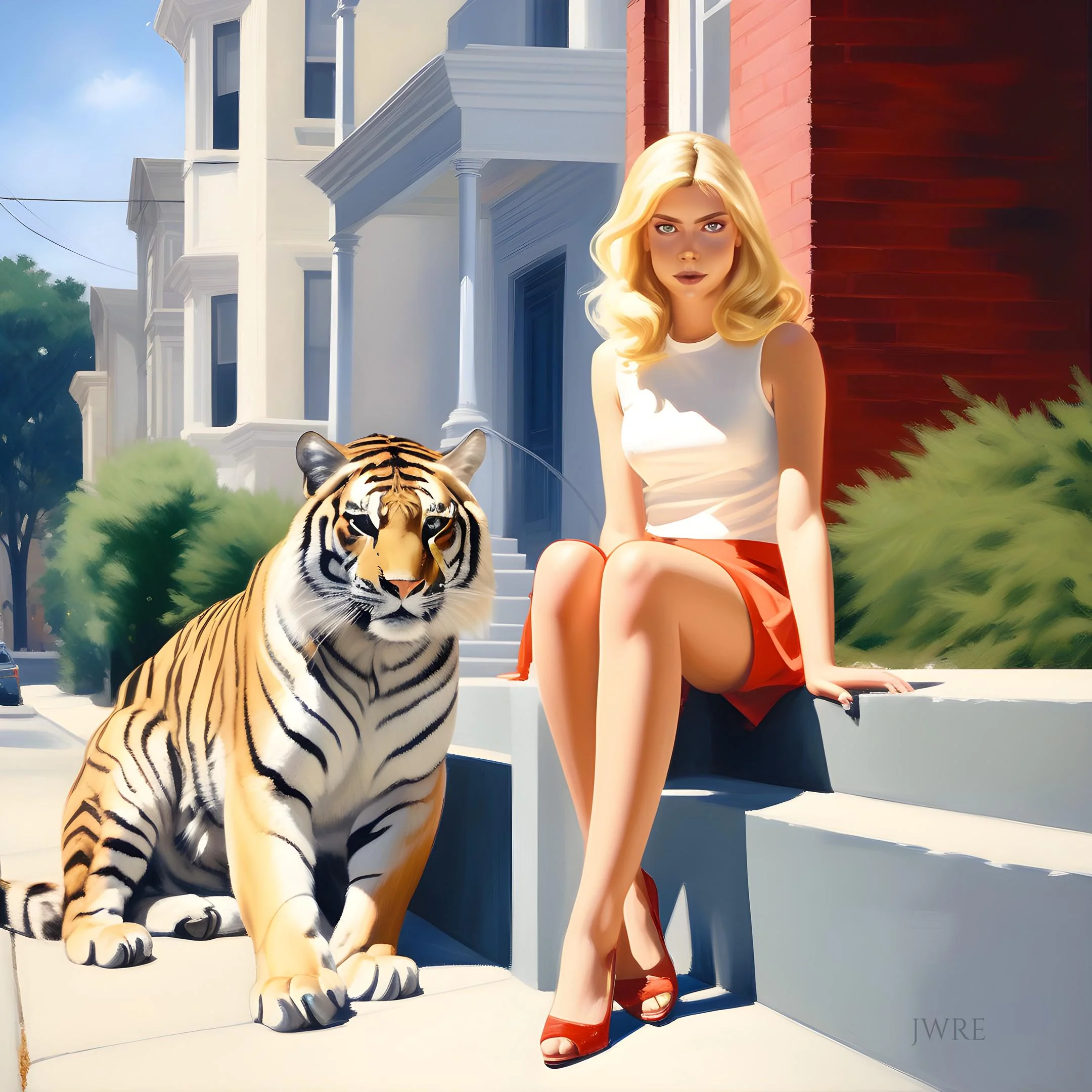 Girl and Tiger, John Emmett, 2025 picture 1 of 1