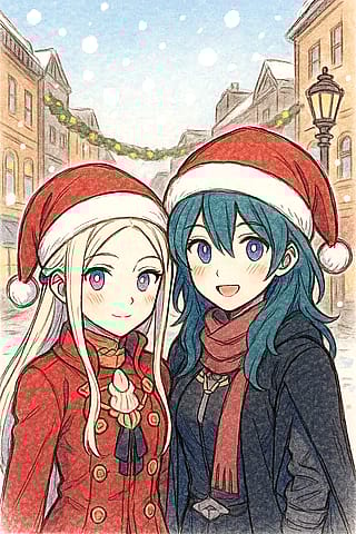 Edelgard and Byleth'