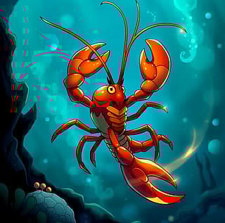 Lobster with an extra claw'