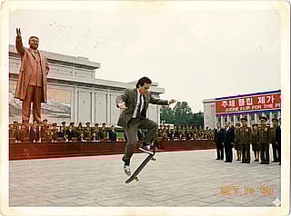 Remember when Jerry Seinfeld visited North Korea for a skate demo? Crazy.'