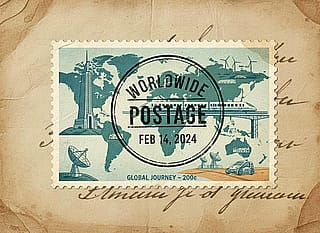 This stamp is valid for worldwide postage. 📮'