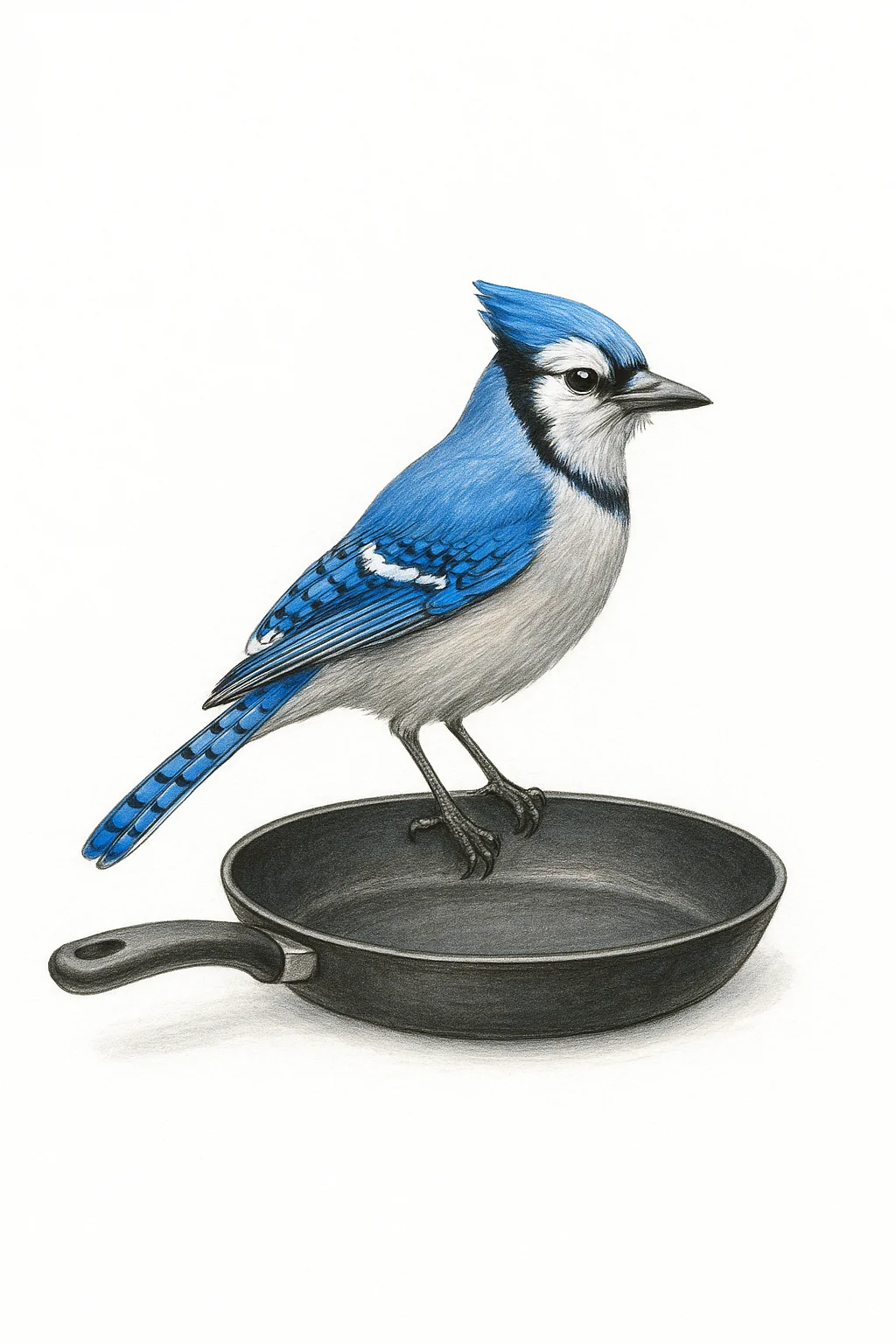 A jay bird in a pan picture 1 of 1