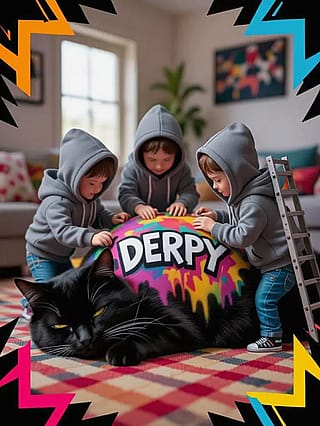 Painting the cat (starryai) luna ultra'