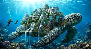 "Atlantis if it was on the back of a turtle"'