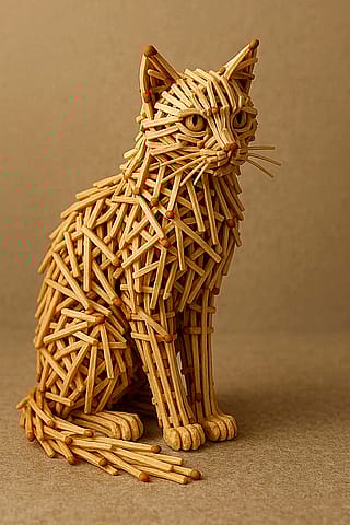 This cat is highly flammable!'