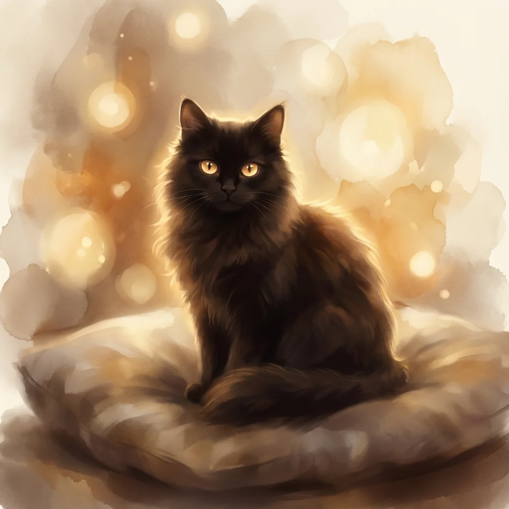 A dreamy little black cat with the softest expression 🖤✨ picture 1 of 1