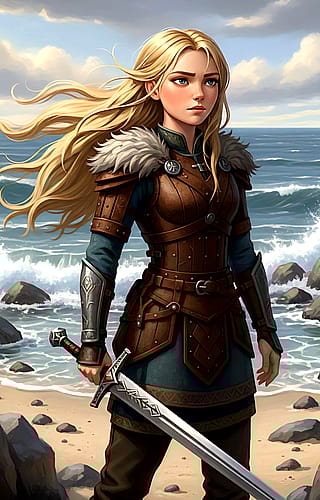 A Viking girl for a fanfic'
