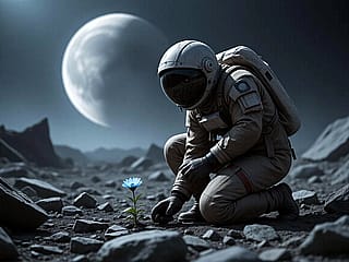 Life, on an otherwise dead planet.'