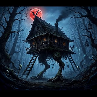 Deep within the Withered Forest, the most feared landmark is the house of Baba Yaga⚔️'