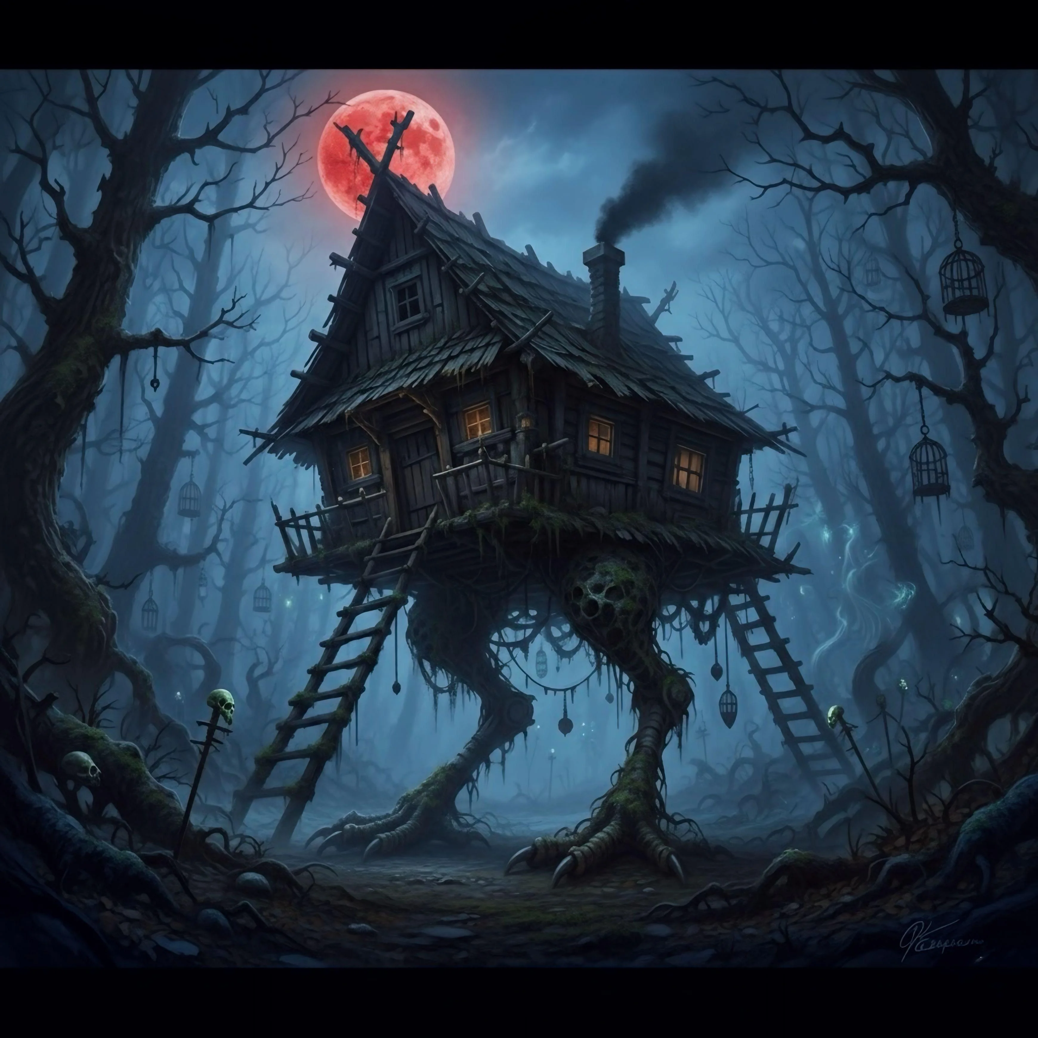 Deep within the Withered Forest, the most feared landmark is the house of Baba Yaga⚔️ picture 1 of 1