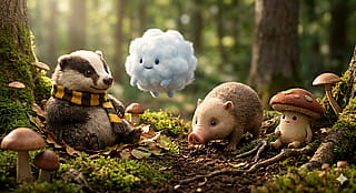 "Huffle, Puffle, Snuffle and Truffle"'