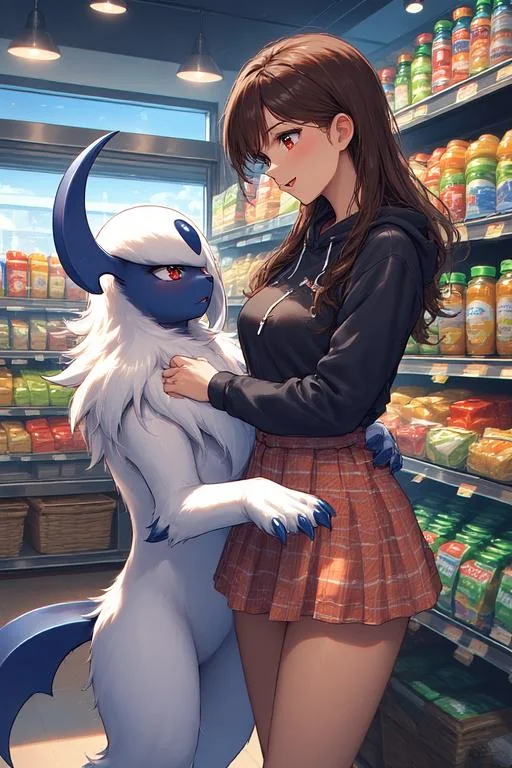 Girl and her Absol. picture 1 of 1