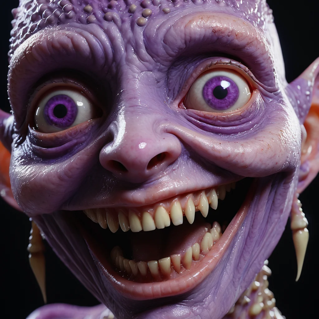 Purple Whimsy Smiles Wildly picture 1 of 1