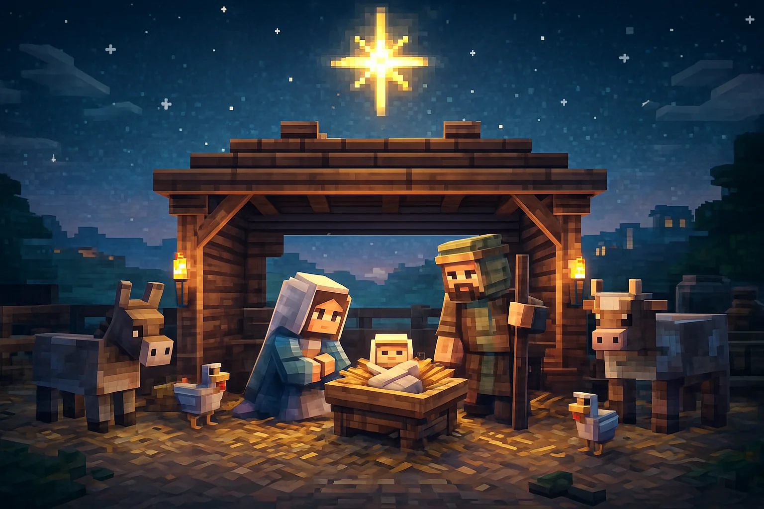 The Celestial Nativity: A Blockborn Dawn picture 1 of 1