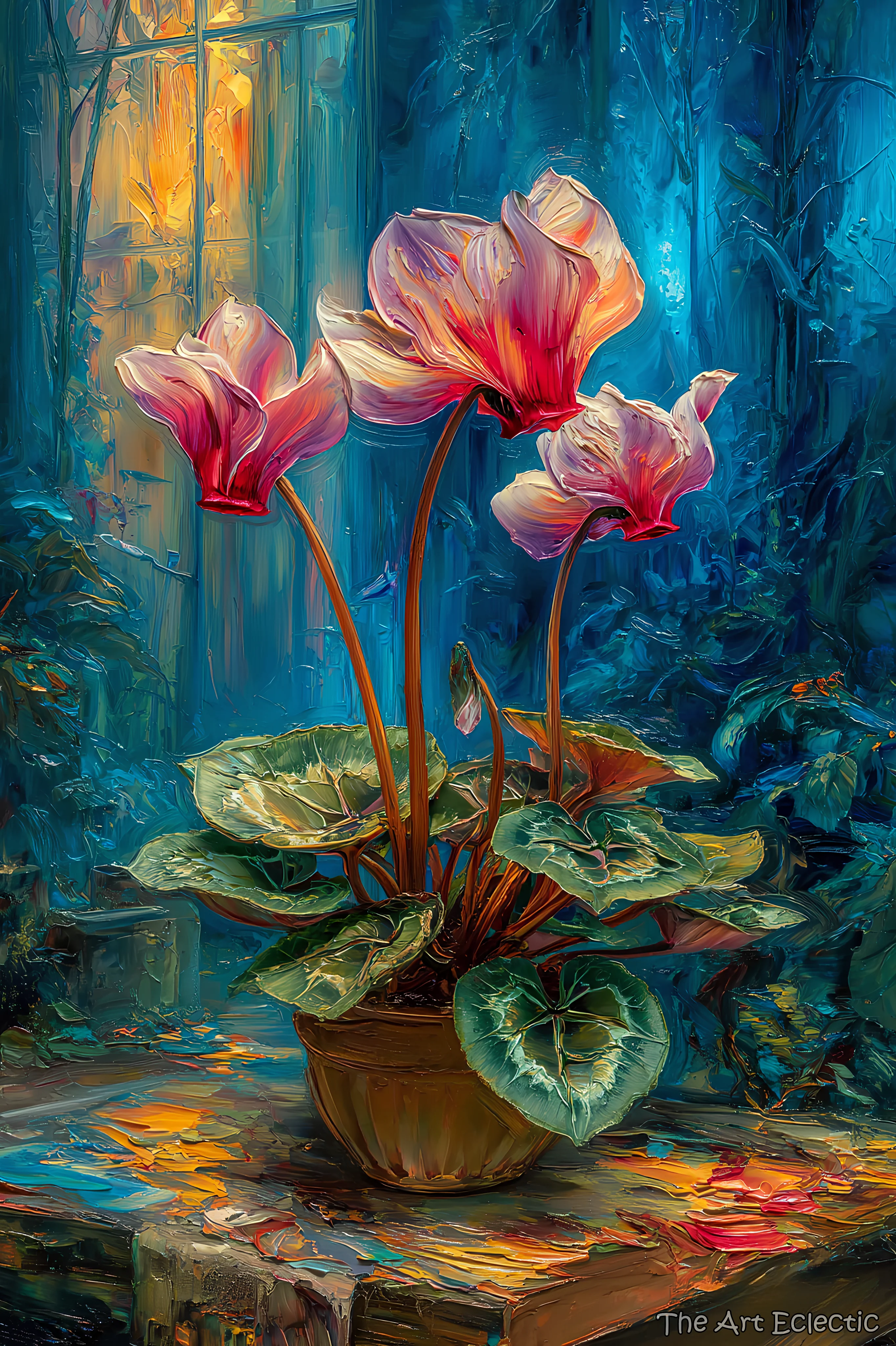 Cyclamen in Blue Light picture 1 of 1