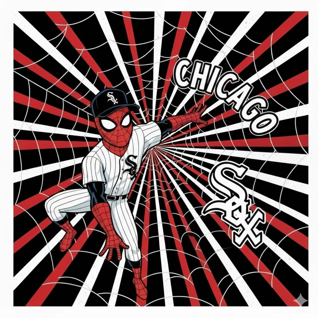 Chicago white Sox Spiderman poster ⚾💙🔥💯🧢 picture 1 of 1
