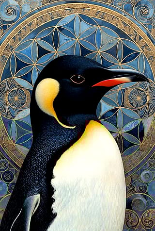 The PenGuin,former known as Mr. Genuine. #aiart'