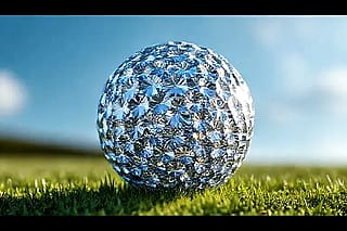 A golf ball made of Diamonds'