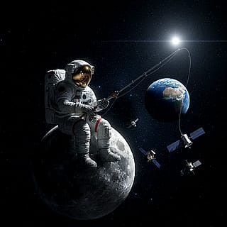 A Fishernaut 👨‍🚀🎣🛰️'