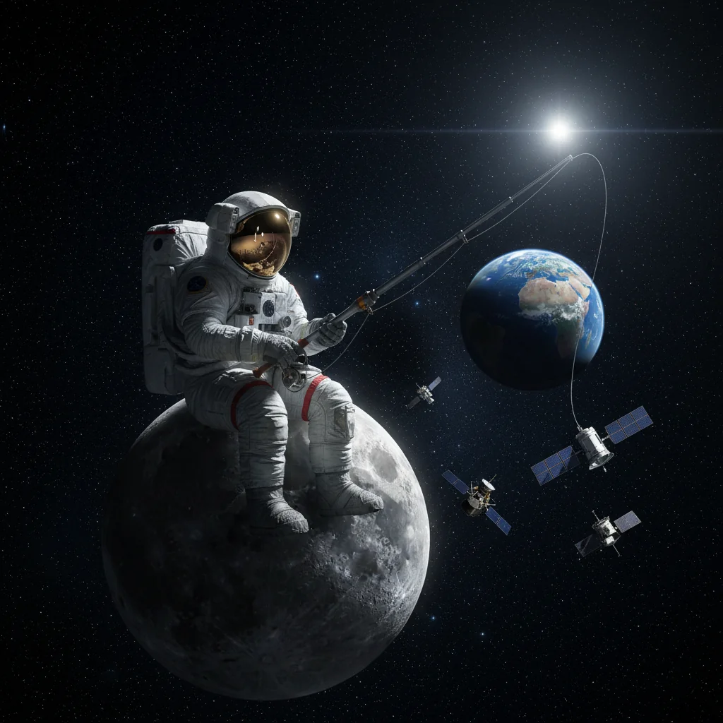 A Fishernaut 👨‍🚀🎣🛰️ picture 1 of 2