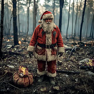 Santa's had a rough year.'