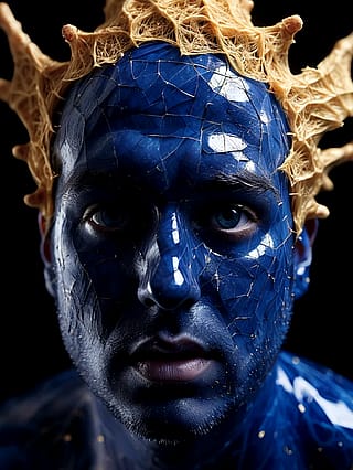 Blue Crown, Silent Gaze'