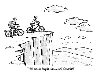 an imaginary New Yorker cartoon'