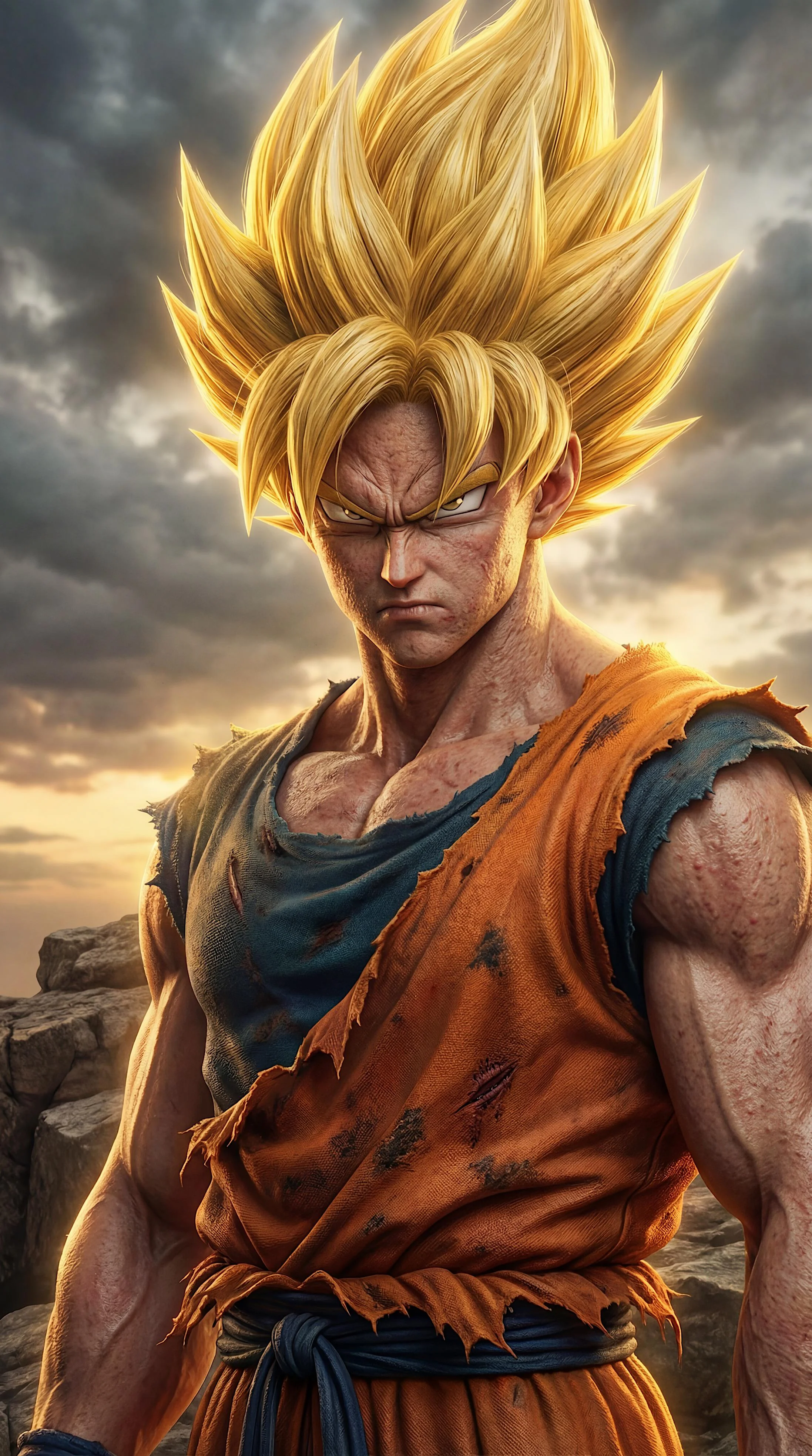 Making Goku Wallpaper with Realistic skin texture picture 1 of 1