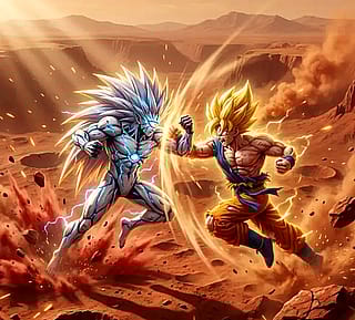 Goku vs boros on mars'