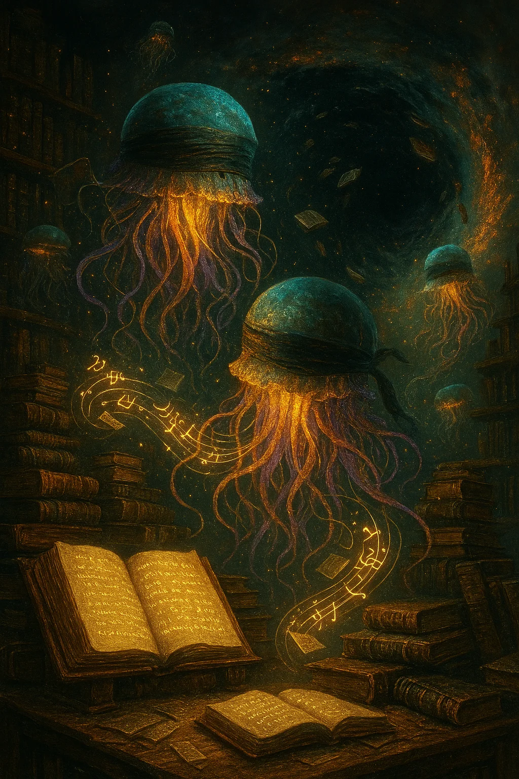 The Surreal Library of Bioluminescent Thought picture 1 of 1