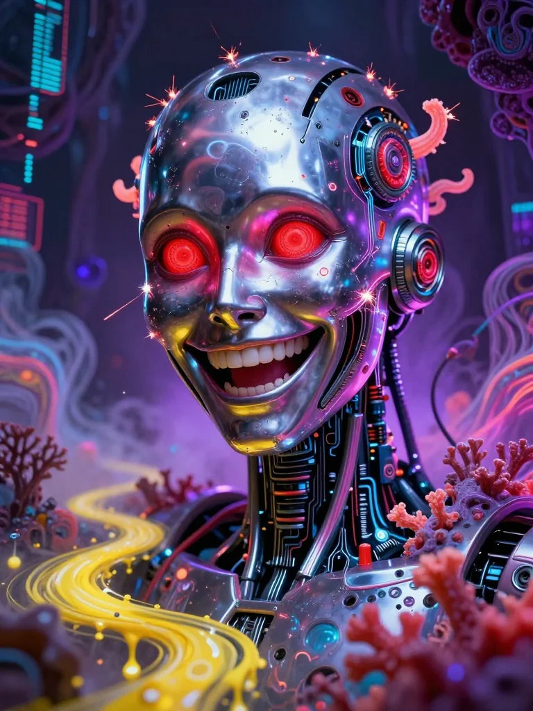 Silver Laughter In Neon Dreams picture 1 of 1