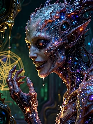 Blue Sparks Ignite The Altar'S Heart'