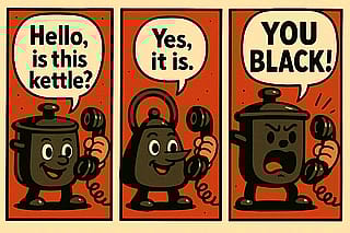 Sequential Art - Pot calls Kettle'