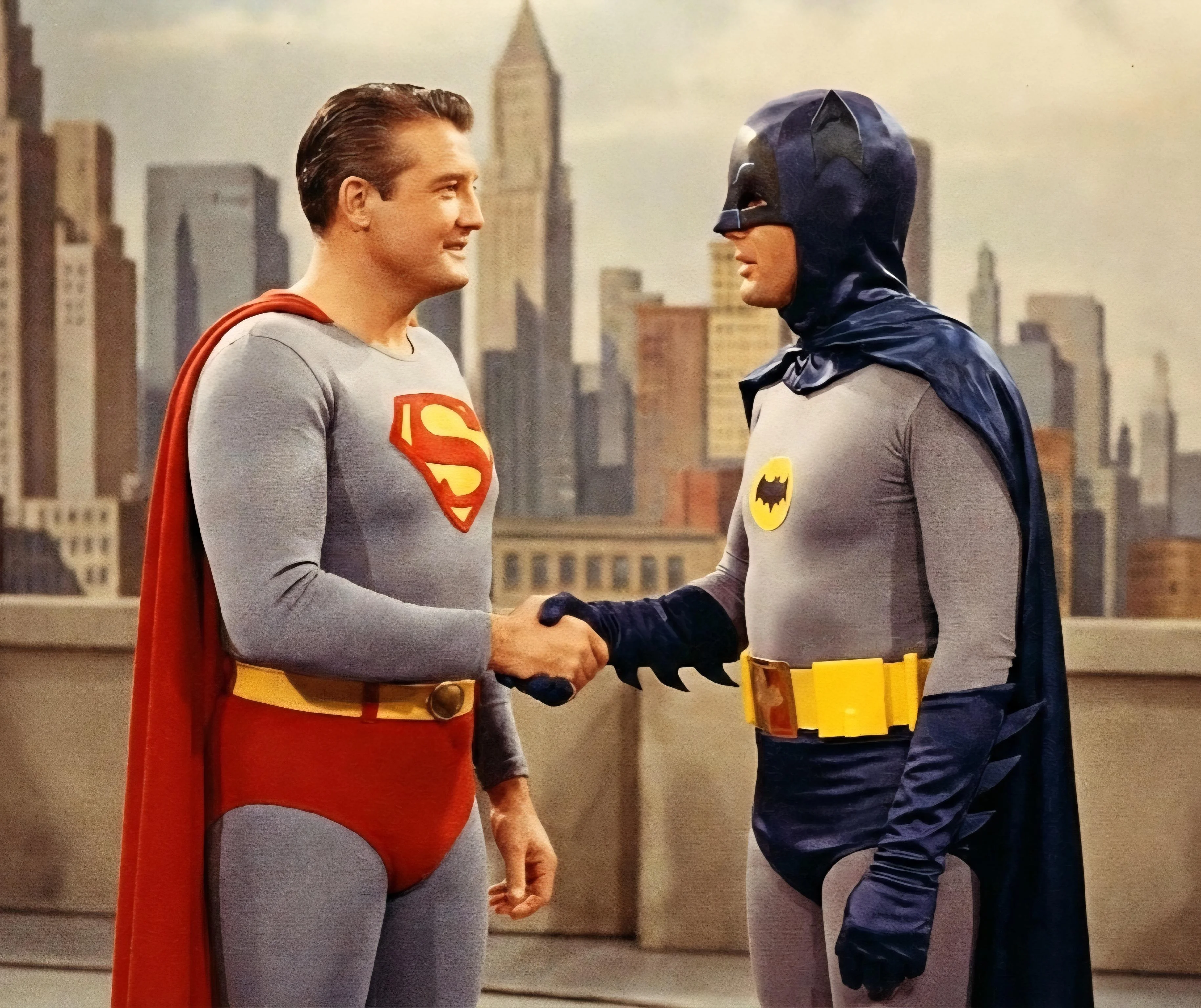 Superman and Batman, in their definitive characterisations. picture 1 of 1