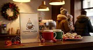 tried a holiday-themed cozy scene and loved the result ❄️☕️'