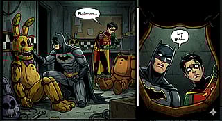 Batman amd Robin at Freddy:s'