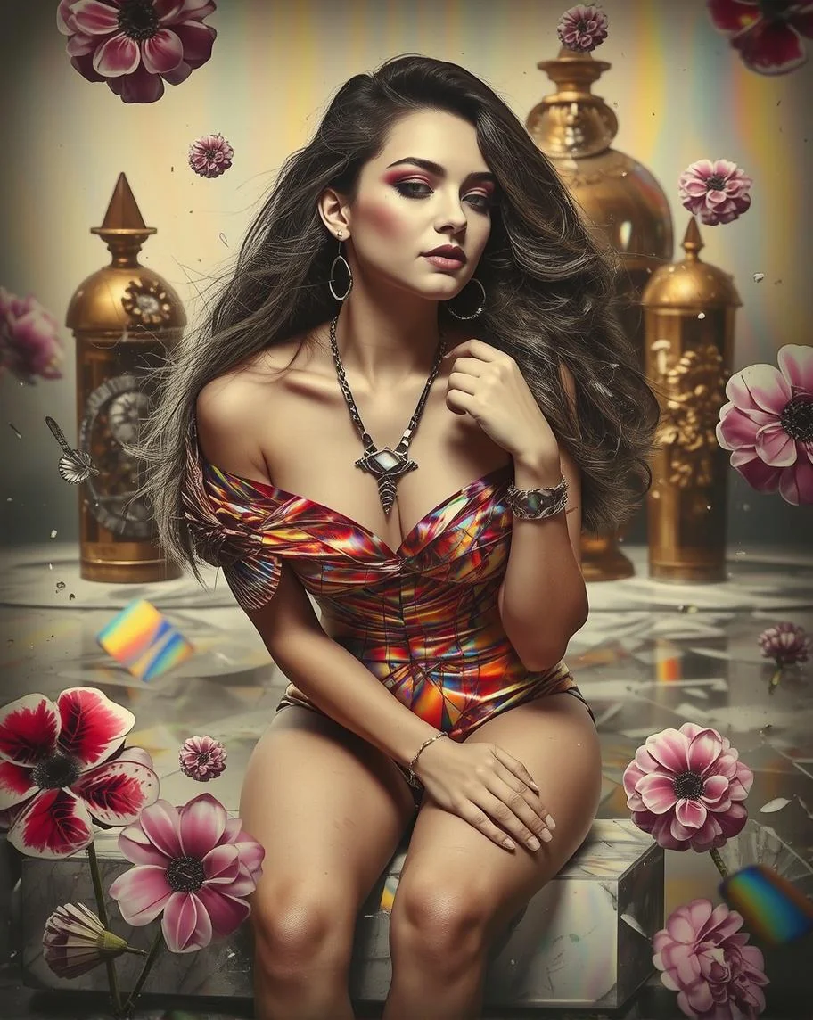 Rainbow colored Swimsuit picture 1 of 1