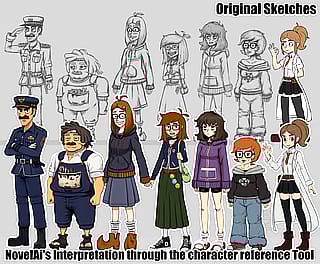 Using NovelAI's Character Reference Tool to resurrect old OC'S'