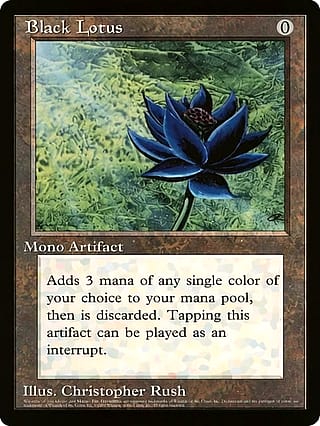 MTG Black Lotus coming to life - not replacing any artists'