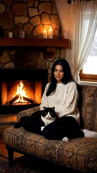 Women and their cats'