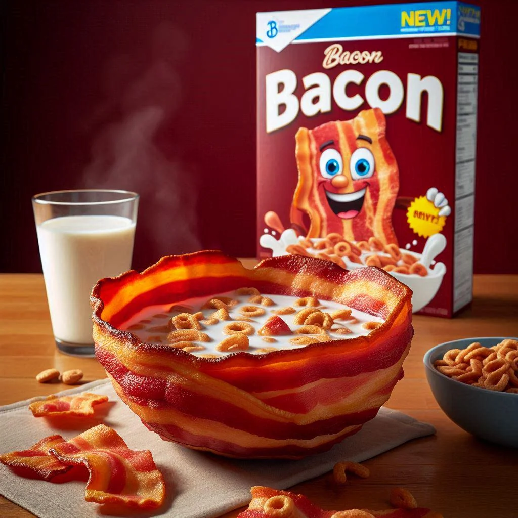 A bacon breakfast cereal needs to happen. 🤤🥣🥓🥛 picture 1 of 1