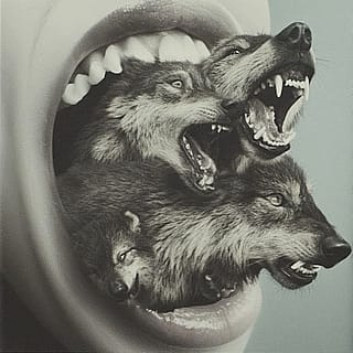 There are.... 1..2..3.... FOUR! There are four wolves inside you'
