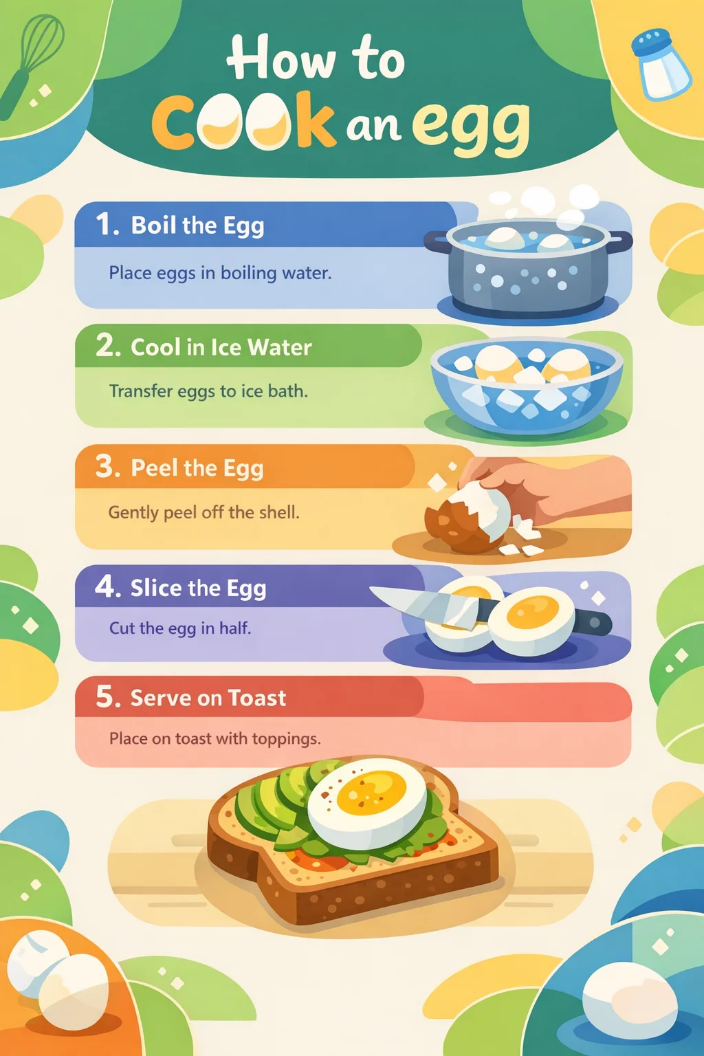 „How to cook an egg” - Infographic using the new ChatGPT Image 1.5 model picture 1 of 1